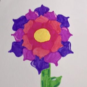 Flower drawing